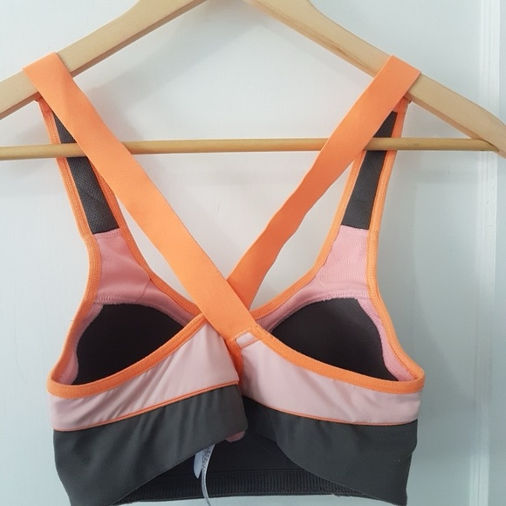 Victorias Secret Colorful Racerback Adjustable Strap Padded Sports Bra Sz 32B - Picture 4 of 7